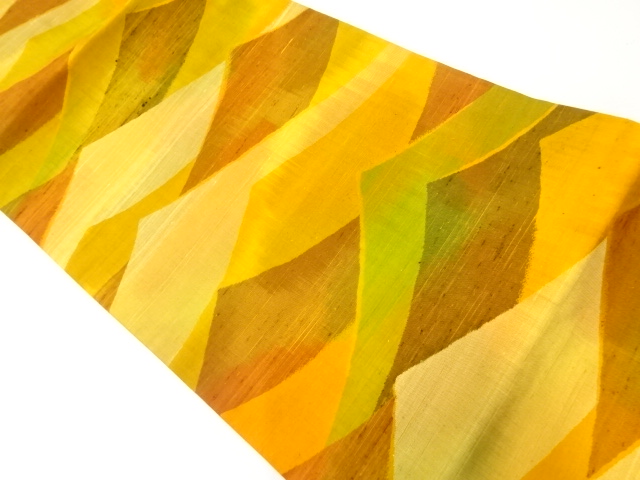 JAPANESE NAGOYA OBI / TSUMUGI / WOVEN ABSTRACT